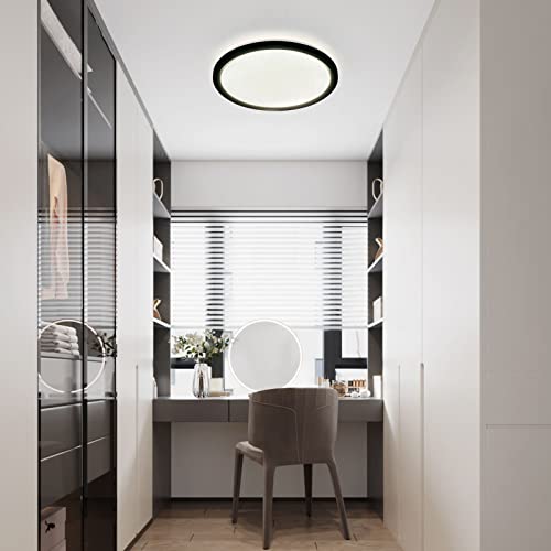 MOONSEA [2 Stück Deckenlampe LED Deckenleuchte Flach, 18W Badezimmerlampe...