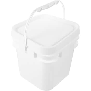 Amazon｜Luxshiny 油漆桶 色製 蓋付き塗料容器 多機能バケツ