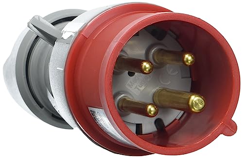Legrand CEE 16A Stecker, rot 4-polig (3P+PE), 6h (400V/16A), Schutzart IP44, IK09