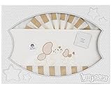 Sábanas 100% Algodón Cuna 60X120, 3 Piezas - Amigos Beige 