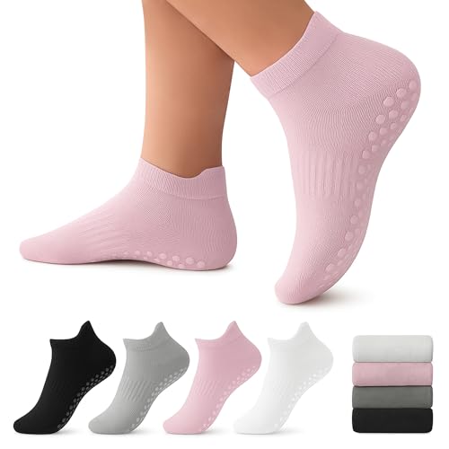 THREADFLOW Pilates Socks 4-Pack