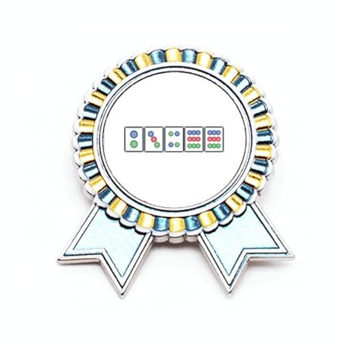 Broche costume mahjong style art déco en métal taille M idéale pour vos soirées habillées