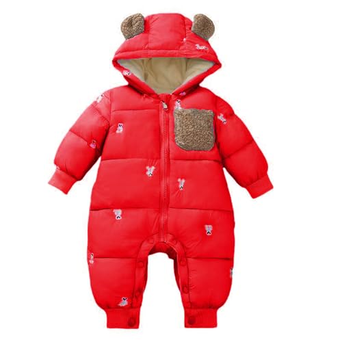 Barboteuse à capuche bébé fille combi pilote hiver