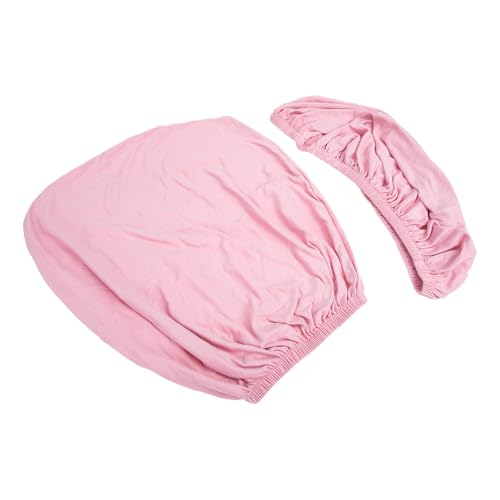 Artibetter Funda para Silla de Oficina Dividida Rosa Juego Elástico 2 Piezas para Respaldo y Asiento Protector Antideslizante de Poliéster Funda Lavable para Sillas de Ordenador para Hogar
