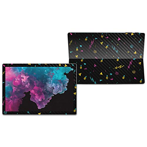 Image of MightySkins Carbon Fiber Skin for Microsoft Surface Pro 6 - Magic Pineapple | Protective, Durable Textured Carbon Fiber Finish | Easy to Apply, Remove, and Change Styles | Made in The USA