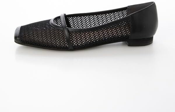 [モード・エ・ジャコモ] スクエアトゥメッシュパンプス