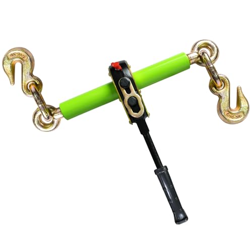Image of Electric Ratchet Binder for 5 /16 inch- 3 /8 inch Chain, Load Binder Used with Impact Wrench, for Fast Cargo Tie-Down & Load Securement, 5,400 lbs SWL