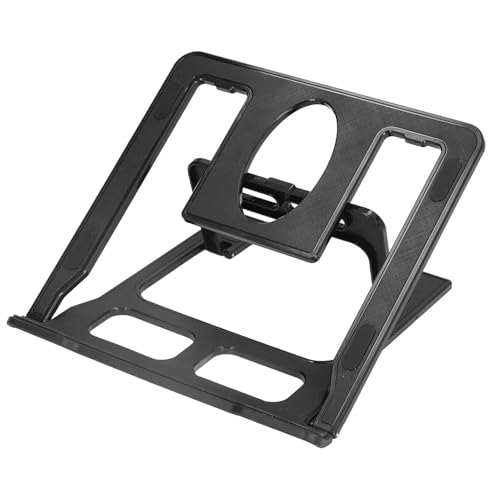 Image of SOOPII Mini Premium Metal Folding Portable, Lightweight Laptop Stand Non-Slip Base Tabletop Risers for 10-17 Inch Laptop & Keyboard Cooling Padstand Pack of 2pcs (JDL-40)