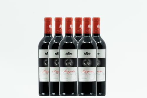 BODEGAS ARAGONESAS - ARAGONIA | Vino tinto Denominación de Origen Campo de Borja |100% Garnacha | Caja de 6 Botellas - 0,75L/botella