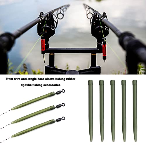 VGOL 100Pcs Anti Tangle Sleeve Replacement Anti-tangling Fishing Terminal Connect Outdoor Fishing Tackle Fishing Accessories Rubber - Image 3