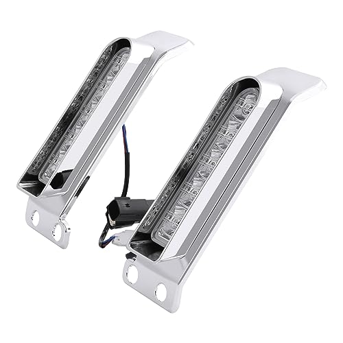 TCMT Saddlebag LED Inserts Support Auxiliary Light Fit For Harley Road Glide FLTR 2014-2023 Electra Glide Ultra Classic 2014-2019 Ultra Limited 2014-2024 Chrome Housing Clear Lens