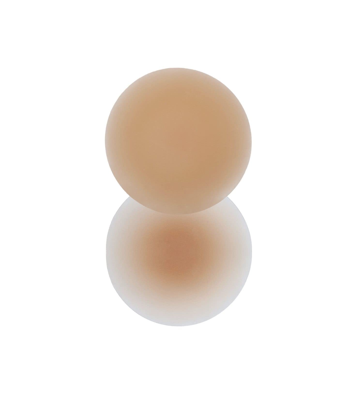 Magic Bodyfashion Women's Caramel Reusable Nipple Covers Non-Stick Waterproof Invisible Nonstick Vacuum Stickers, Large