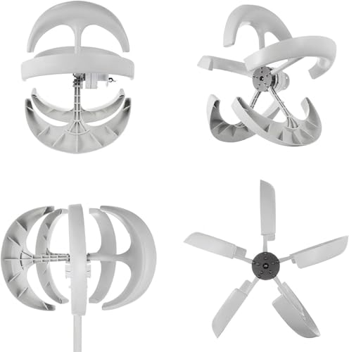 Éolienne verticale 4000W pour produire son électricité 220V dans un jardin isolé