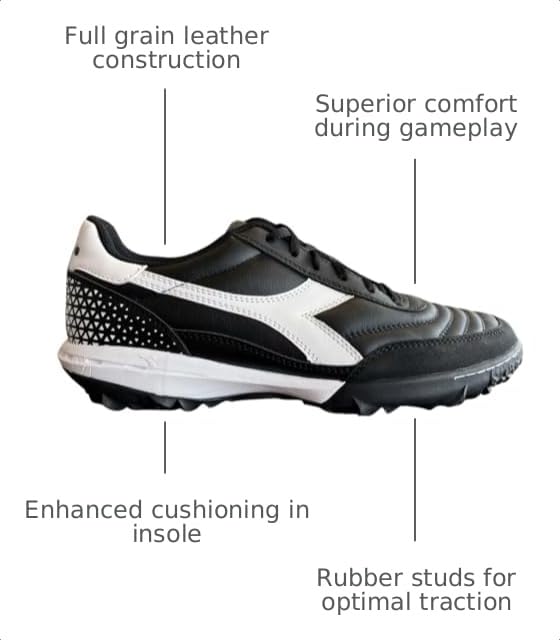 Image of Diadora Mens Calcetto Ii Lightweight Turf Soccer Cleats