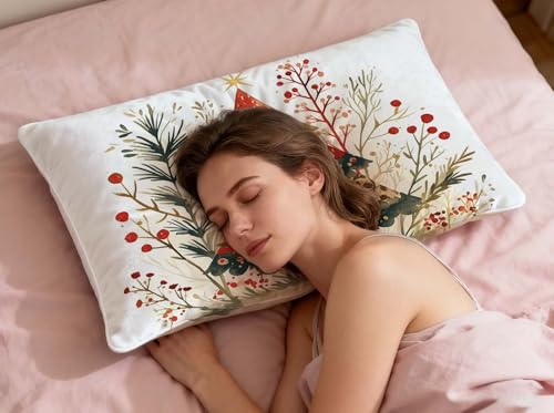 Housse de coussin blanc 40x60cm en velours pour masquer vos vieux oreillers avec élégance - 7