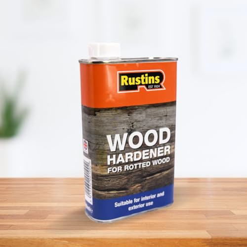 Rustins Wood Hardener for Rotted Wood 500ml - Repairs Rotted Timber | Fast-Acting Formula Reinforces Soft, Damaged Areas Before Filling or Painting