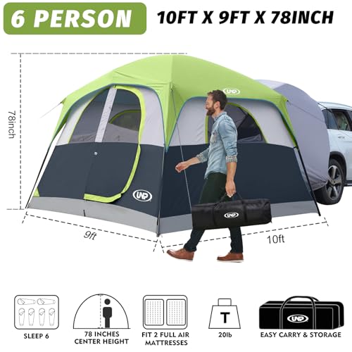 Image of UNP SUV Tents for Camping 6 Person Car Camping Tailgate Tent for Outdoor