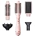 Blow Dryer Brush Set, Wavytalk Air Sculpt 5-in-1 Hot Air Brush Set, Multi Hair Styler for Salon Blowouts, Smooth Curls, Volumizing and Straightening, Sleek and Less Frizz, Pink
