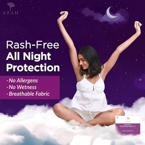 AZAH Disposable Period Panties For Women (M-L Pack of 6) | Leak Proof Disposable Panties After Delivery | 360° Coverage | Heavy Flow | Overnight Protection | Rash Free Period Panty - Image 4