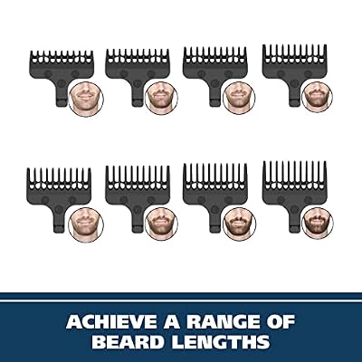 Wahl Aqua Blade Rechargeable Wet/Dry Lithium-Ion Deluxe Beard Trimmer for Men - Interchangeable Heads for Detailing, Hair, Mustache and Body Grooming - Model 9899-100