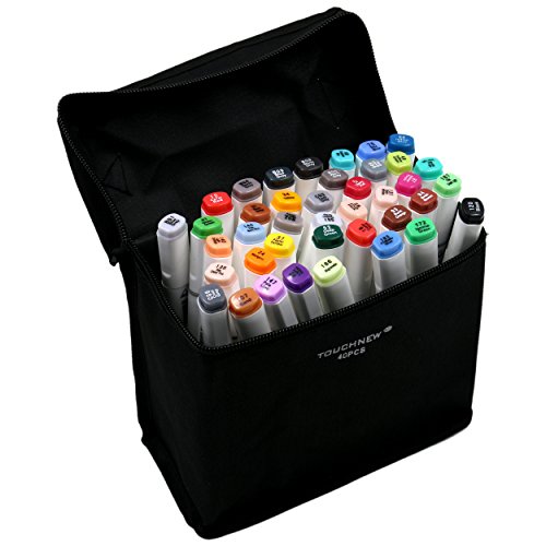 TouchNew 40 Farben Set Touch Pens und Marker Kunst Sketch Twin Marker Pens Broad Fine Point Neue Generation Touch Marker Stifte PLUS Freies Geschenk (architectural design).