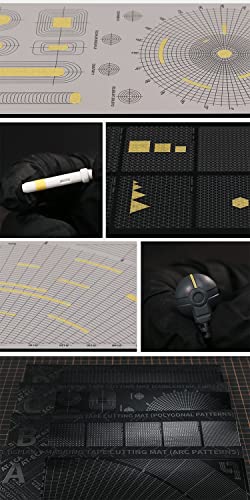Image of DSPIAE Masking Tape Cutting Mat Double Sided Design Model Building Tools Cutting Plate - Arc Shapped