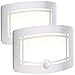 Produktbild Lunartec Treppen Beleuchtung: 2er-Set 2-stufige Batterie-LED-Wandleuchten, Bewegungs-/Lichtsensor (Leuchte mit Bewegungsmelder)