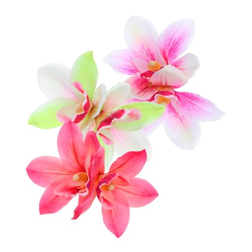Pinces à cheveux fleurs d'orchidée FRCOLOR accessoires de tête raffinés en tissu