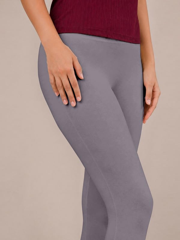 Image of TRENDMALLS Women's Microfiber Elastane Stretch Soft Churidar Length Leggings with Ultrasoft Waistband