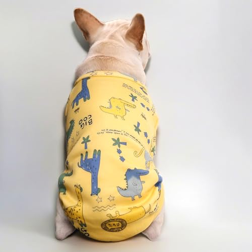 French-Bulldog-Clothes-Cartoon-Fall-Dog-Fleece-Sweaters-for-Medium-Size-Dogs-Girl-Boy-Frenchie-Dog-Winter-Clothes-for-Small-Medium-Dogs-Pomeranian-Teddy-Pug-Boston-Terrier-YellowL