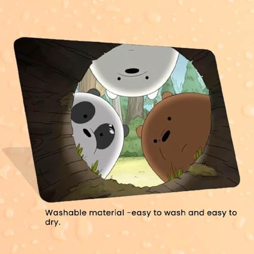 Image of Cute Mouse Pad - Printed Mousepad with Anti-Slip Rubber Base & Smooth Mouse Control for Laptop, Gaming, Notepad, Desktops (The Three Cuties)