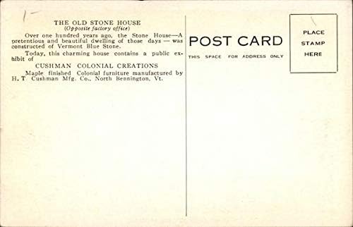 Miniatura 2 de The Old Stone House North Bennington, Vermont VT Original Vintage Postcard