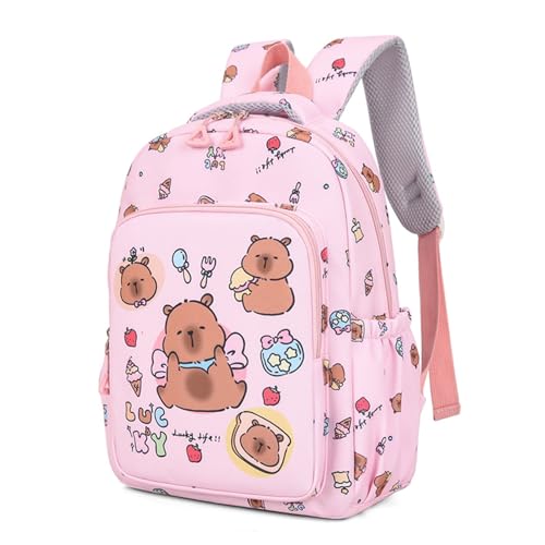 Sac à dos capybara étanche avec compartiment repas isotherme rose - 6