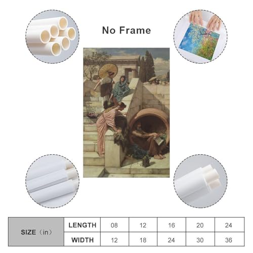 Tableau Waterhouse Diogenes une impression sur toile d'exception