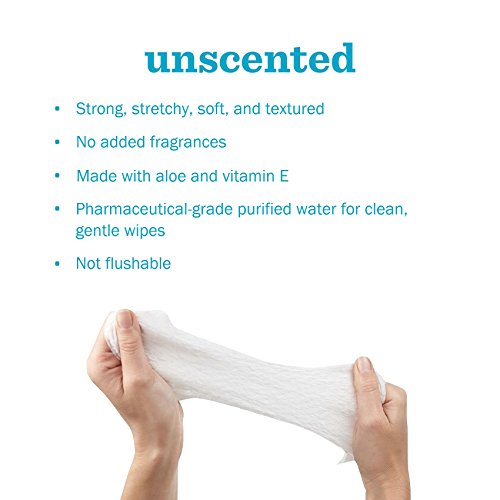 Amazon Elements Updated Formula Baby Wipes, Unscented, 480 Count, Flip-Top Packs - Thumbnail 3