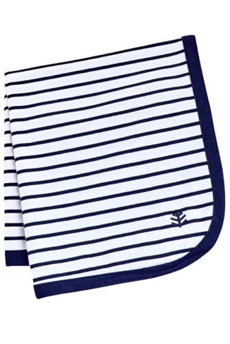 Coolibar Babys Sun Blanket - UPF 50+ Sun Protection - Batibou in White/Navy Stripe