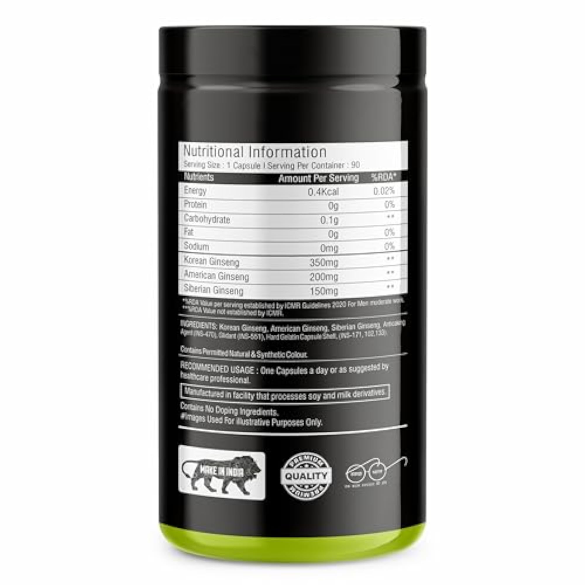 APN Nutraceutical Triple Ginseng Capsules for Brain Function
