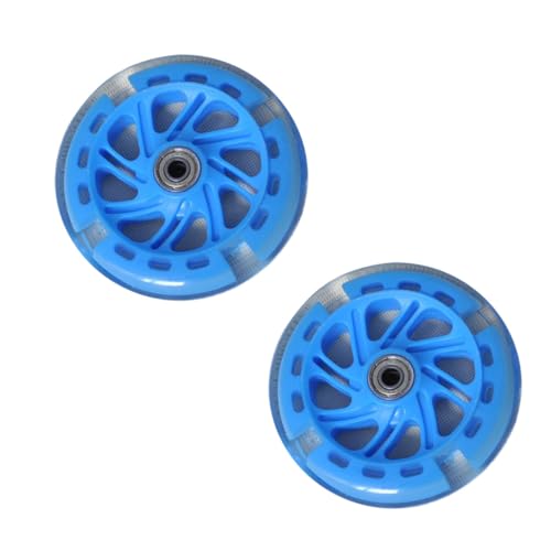 2 Piezas Ruedas Auxiliares de Equilibrio para Bicicleta con Rodamiento PU Luminiscentes para Entrenamiento para Niños y Operación Silenciosa Accesorios para Bicicleta miniatura 1