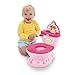 Bright Starts Disney Junior Princess My Size Potty Training Toilet, Toddler Potty Chair with Flushing & Cheering Sounds, Removable Seat with Splash Guard & Handles, Ages 18+ Months, Up to 50 lbs