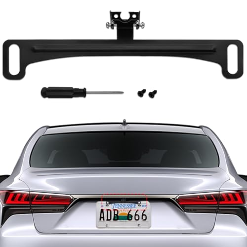 Image of Reverse Rear Camera License Plate Bracket, Rear Camera Car Mount, Dash Cam Rear View Camera Metal Bracket, Car Accessories Back Up Camera License Plate Frame for Dash Cam Mirror Camera