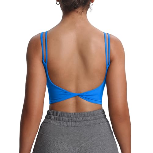 Aoxjox Soft Sujetador Deportivo, Opaco, Directoire Azul, S para Mujer