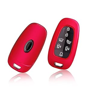 GAFAT Hyunda-i Tucson NX4 / Ioniq 5 / Nexo/Sante Fe 2021 2022 Schlüssel Hülle Schutzhülle, Autofernbedienungen Schutzhülle, TPU Kieselgel Autoschlüssel (Rot)