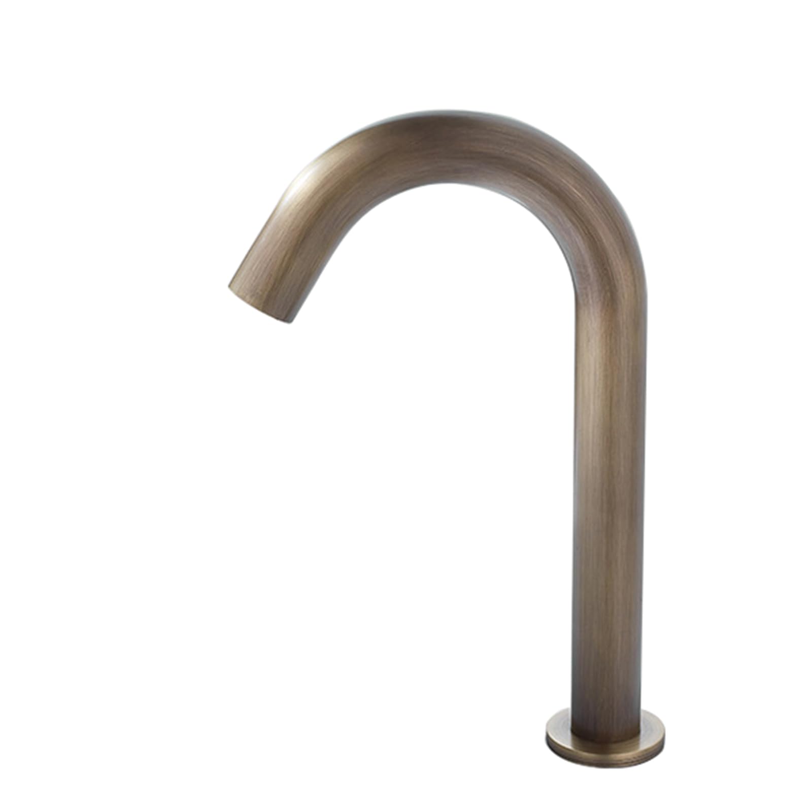 ZYCHSJXA Touchless Basin Tap Bathroom Taps Mixer Sensor Faucet Battery Gooseneck Spout Brass,Antique,Low
