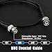BNC Cable, 2Pcs 2FT RG58 50 Ohm BNC Male to Male Coaxial Cable with 2.2
