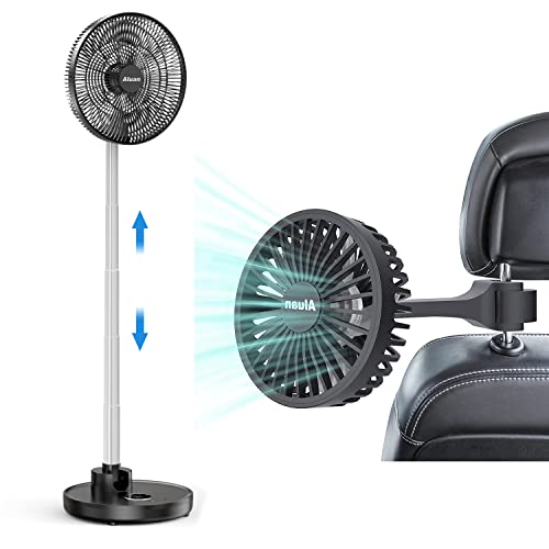 Aluan Car Fan + Oscillating Foldaway Fan With Remote Control #TOP10