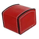 CATIEBYE 時計ケース 時計のディスプレイケース ボワット ア プール オム ラック 立つ ピン スタンド アクセサリー のトラベル 漆塗り 小物 男 ジュエリー 赤