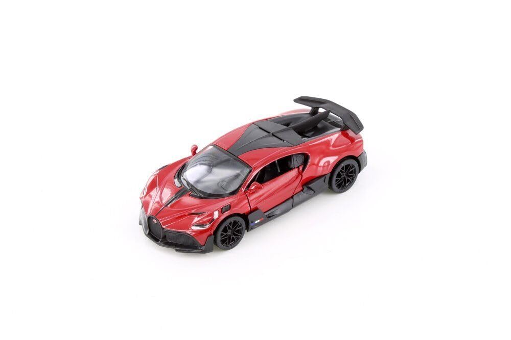 Easy Toys Car Model Compatible with Bugatti Divo. Scale Toy Car with Opening Doors, Car Modeling (Red)