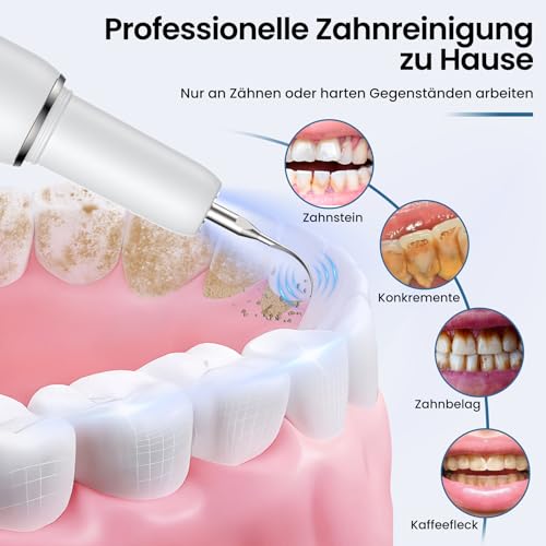 Zahnsteinentferner, Zahnreinigung Set Zahnbürste für Pflege von Zahn zu Hause,Zahnreinigungsset Elektrische Zahnbürste für Zahnpflege zu Hause und Hunde und Katzen
