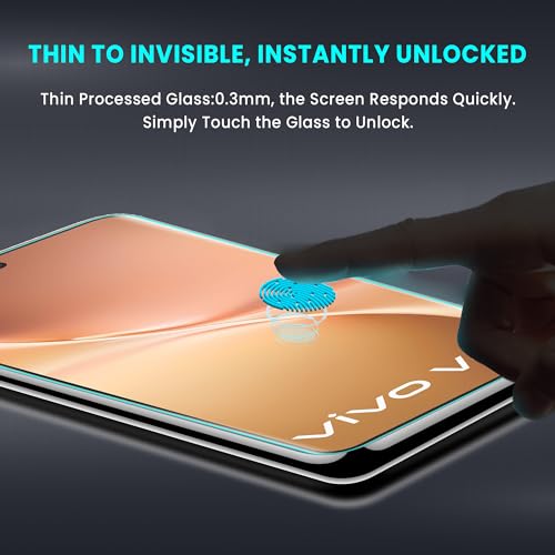 Image of FIRST MART Military-Grade Gorilla UV Tempered Glass For Vivo V60 / Vivo V60e 5G - 9H Hardness, Edge-to-Edge, Bubble-Free