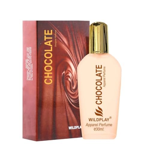 Image of Wildplay Chocolate Spray Perfume for Men & Women - Sweet, Warm & Inviting Unisex Fragrance with Rich Cocoa Notes, Long-Lasting Scent, Perfect for Everyday & Gifting (30ml)